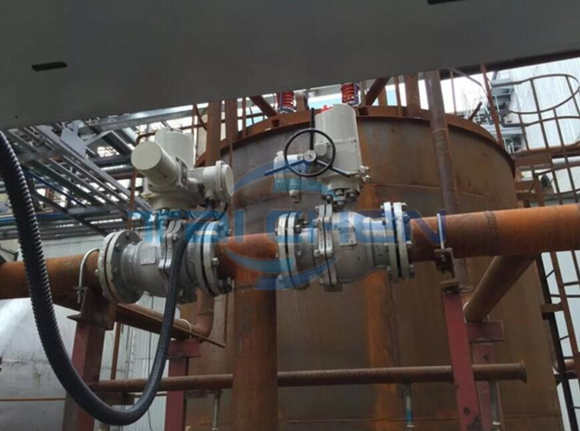 電動(dòng)球閥在管線使用案例圖片