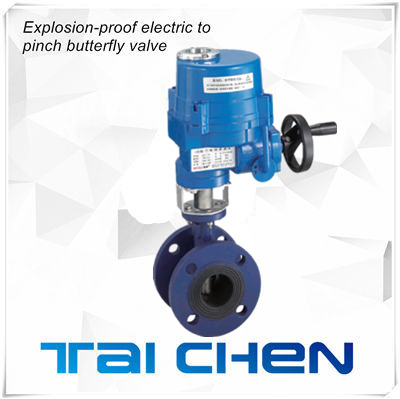 防爆電動(dòng)法蘭軟密封蝶閥