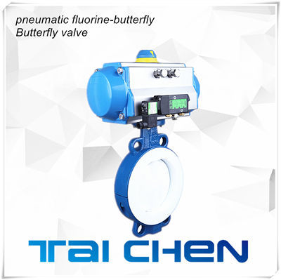 氣動(dòng)對夾式襯氟蝶閥圖片