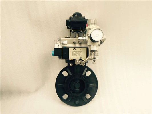 氣動塑料蝶閥實(shí)物圖片 氣動塑料蝶閥實(shí)物圖片