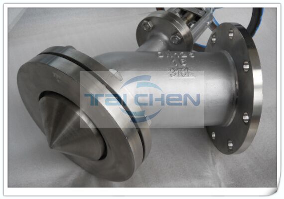 不銹鋼上展式放料閥圖片,FL41W上展式放料閥圖紙,上海臺(tái)臣閥門(mén)廠