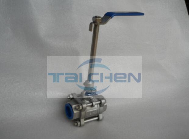 長頸不銹鋼球閥照片 長軸二片式內(nèi)螺紋球閥實(shí)拍圖