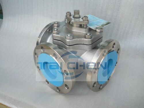 法蘭鋼L型三通球閥 法蘭鋼L型三通球閥