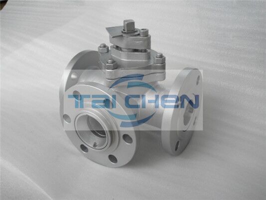 法蘭鋼L型三通球閥 法蘭鋼L型三通球閥