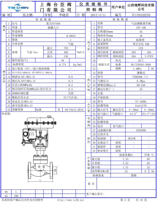 液氨專(zhuān)用調(diào)節(jié)閥