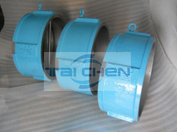 對夾雙瓣旋啟式止回閥圖紙 日便對夾蝶式止回閥實物圖