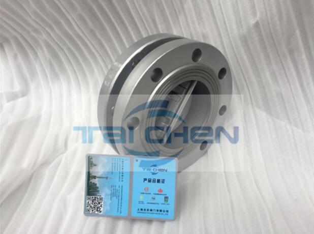 美標對夾式蝶形止回閥圖片 H76W高壓雙瓣旋啟式止回閥圖例